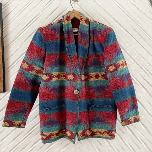 Vintage Jackets & Blazers - 1970’s Western Tapestry Jacket
